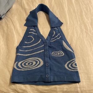 NWOT Two Piece Set - collard and pleated skirt